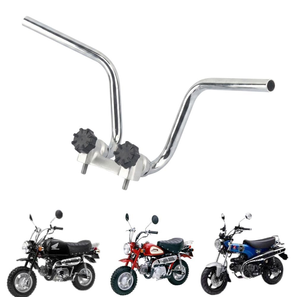MORASTYLE Monkey Gorilla DAX Shari Spinning Handle, General Purpose, Silver Plated, Left and Right Set, Aluminum Clamp Included, Aftermarket Product