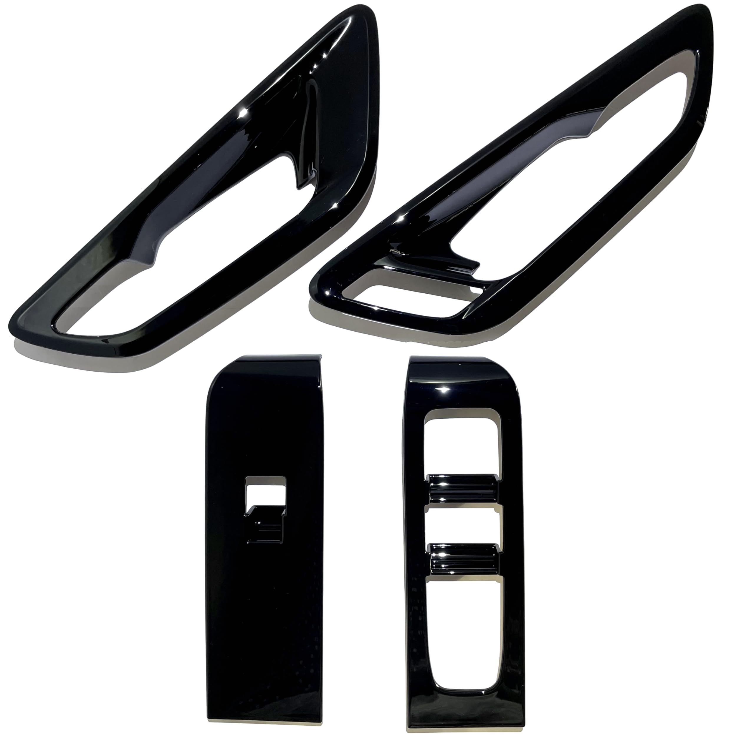 New Alphard 40 Series Vellfire 40 Parts Accessories Interior Custom Door Switch Panel Inner Door Handle Piano Black