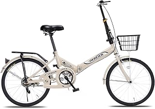 自転車 折りたたみ自転車 20インチ 軽量 小径車 防滑タイヤ 高炭素鋼フレーム リアキャリア付き キャリパーブレーキ 男性 女性 初心者 通勤 通学 街乗り JZXC-01