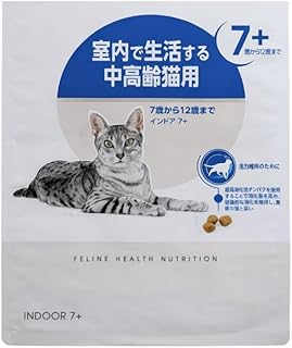 室内で生活する中高齢猫用 インドア 7+ 1.5kg キャットフード ドライ 7歳以上の室内飼育用 消化率を高めることで糞便の量と臭いを軽減 健康な腎臓を維持 (1.5kg)