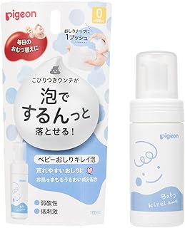 ピジョン 弱酸性 低刺激 ベビーおしりキレイ泡 100ml ホワイト