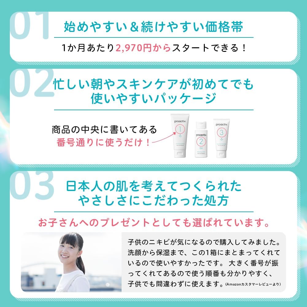 [Простой трехэтапный набор для профилактики угревой сыпи] Пробный набор Proactive [С инструкцией по применению] Лечебное очищающее средство для лица (60 г), 1 лечебный лосьон (60 мл), 1 лечебный крем (30 г), 1 средство от угревой сыпи для подростков и взрослых, увлажняющая профилактика следов угревой сыпи, пена для умывания для мужчин 【Официальная】【Квазинаркотические препараты】, фото 4