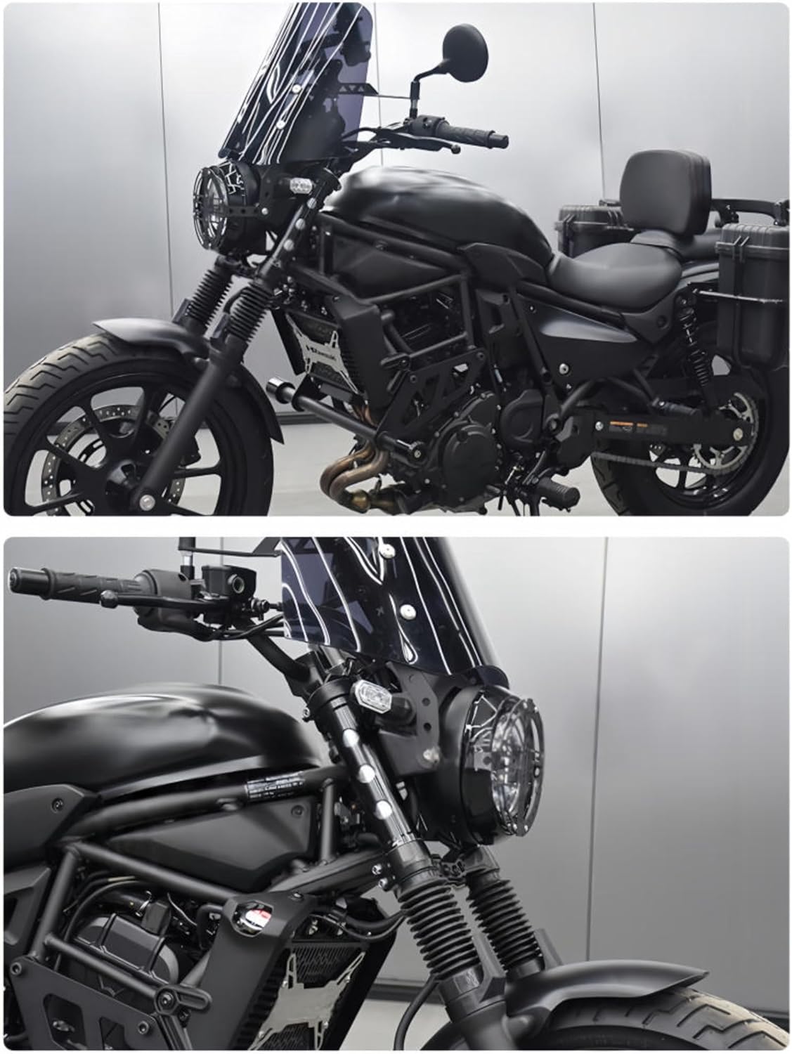 ДЛЯ Eliminator Eliminator se (2023-2026) Защитная накладка на переднюю вилку мотоцикла, Отражающий щиток, Защитная накладка на переднюю вилку мотоцикла, устойчивая к царапинам, Крышка амортизатора передней вилки мотоцикла, гетры (снизу) [Параллельный импорт], фото 2