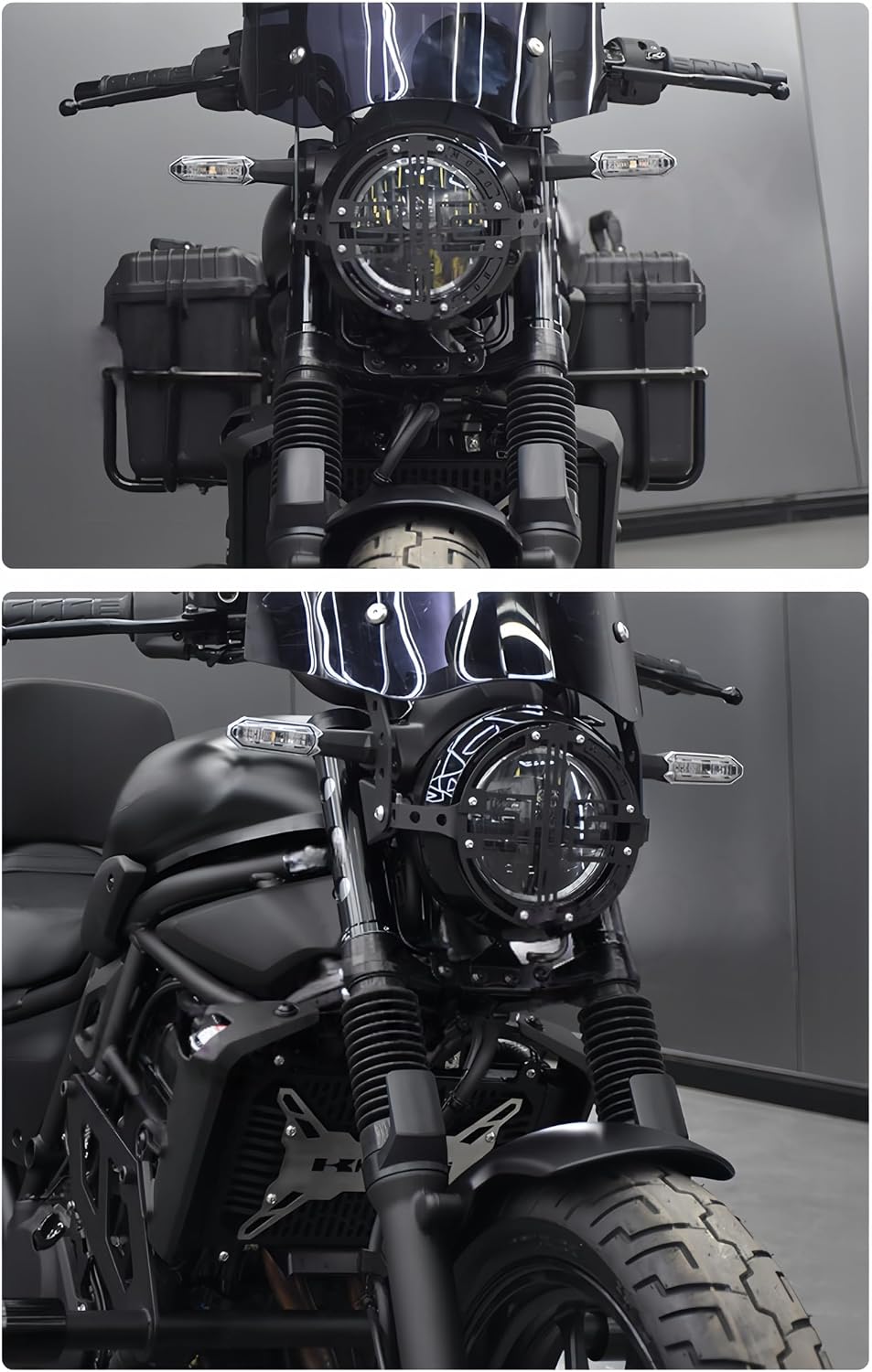 ДЛЯ Eliminator Eliminator se (2023-2026) Защитная накладка на переднюю вилку мотоцикла, Отражающий щиток, Защитная накладка на переднюю вилку мотоцикла, устойчивая к царапинам, Крышка амортизатора передней вилки мотоцикла, гетры (снизу) [Параллельный импорт], фото 3