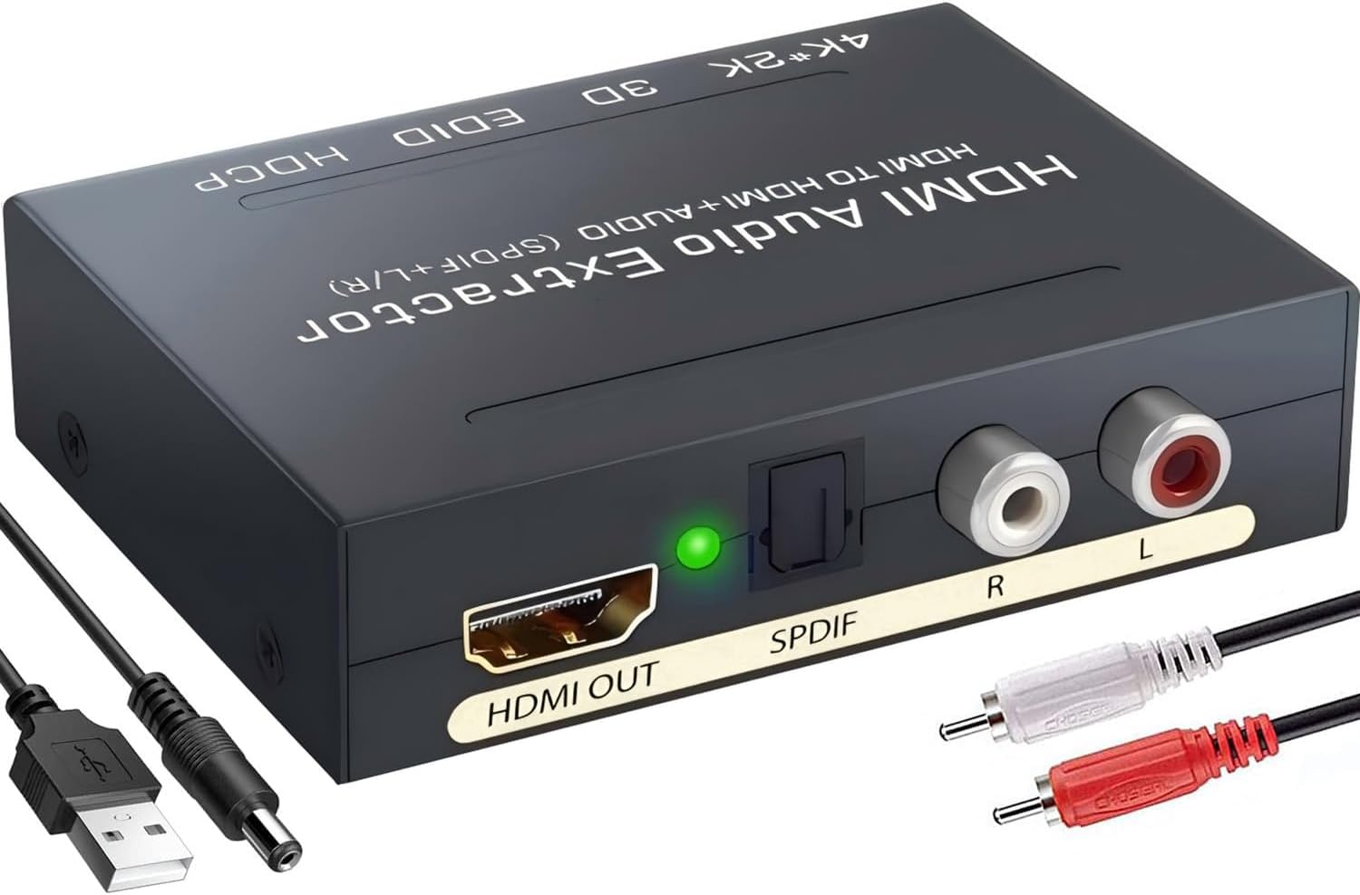 Аудиоразветвитель 4K HDMI, поддерживает HDLR14, ПК, PS4, PS5, Оптический цифровой, Разделение звука, Вход для ПК, Blu-ray, DVD, HDMI, Аудио, Видео разветвитель, SPDIF AUX высокого разрешения, Стерео, Цифровой, Аналоговый звук, фото 8
