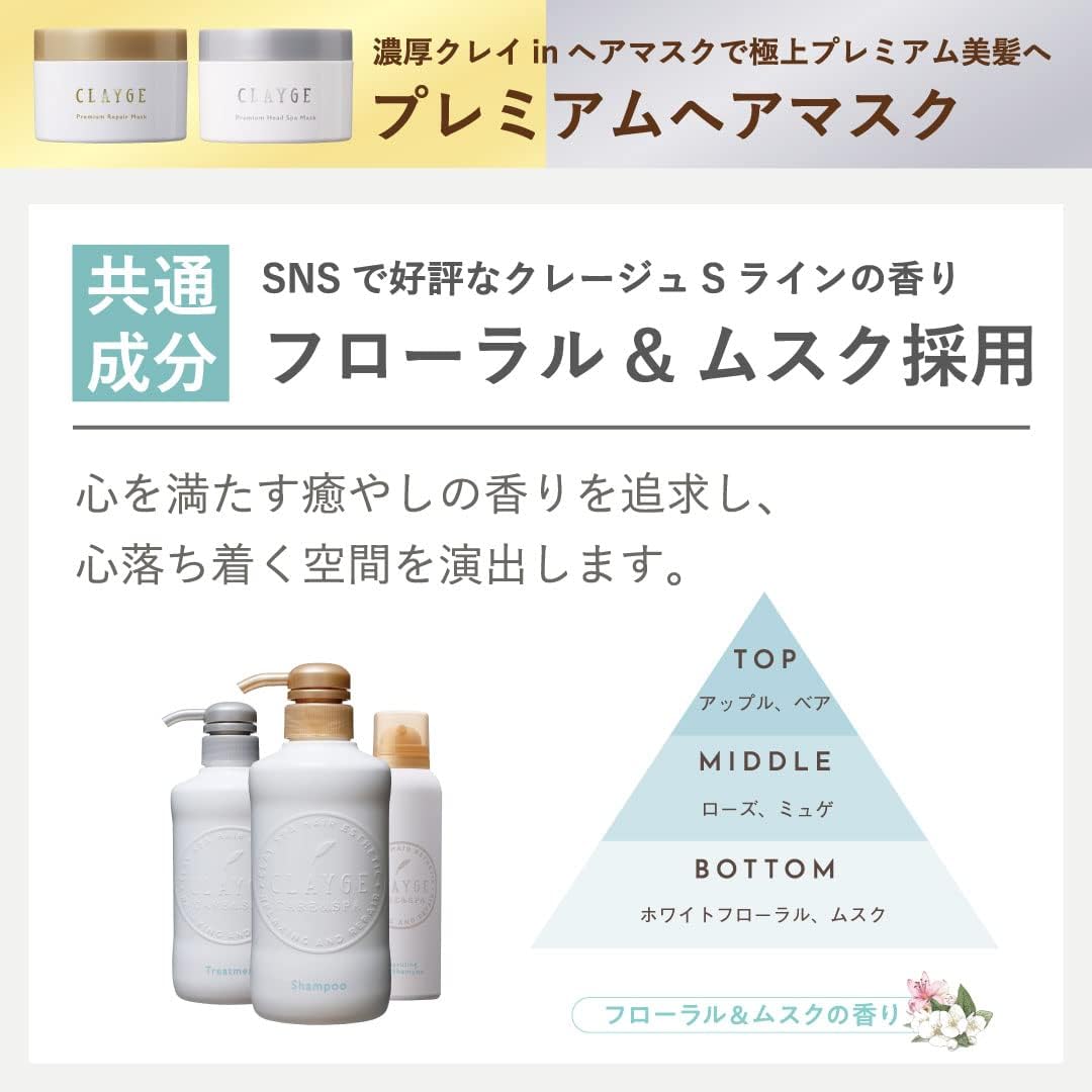 CLAYGE Premium Head Spa Mask, 6,0 унций (170 г), Восстанавливающая маска для волос Skin Head Spa & Damage Repair, Маска для волос, Специальный уход, Минеральная глина, смесь скрабов CICA Mannan, фото 5