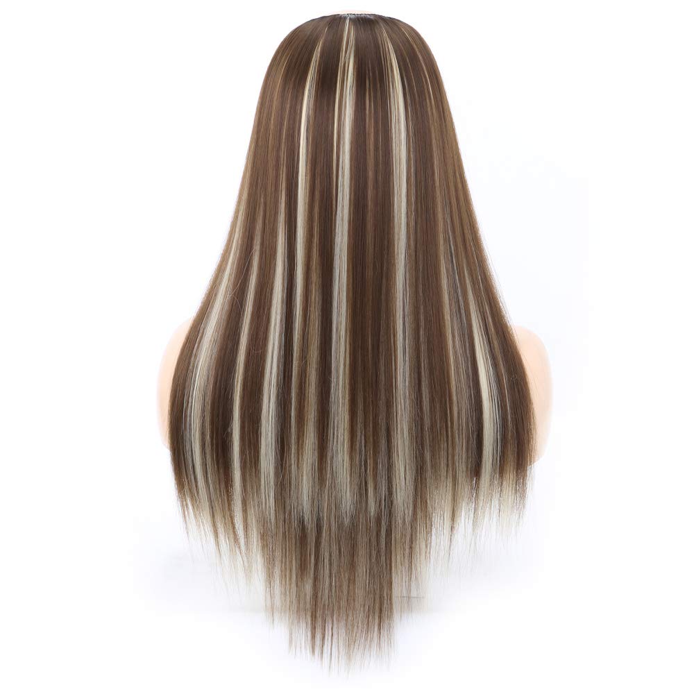 8H613# Extension, Gradient Color, Long Straight Half Wig, Heat Resistant, Hair Extension, One Touch, Clip Attached, 25.6 inches (65 cm), 8.1 oz (230 g)