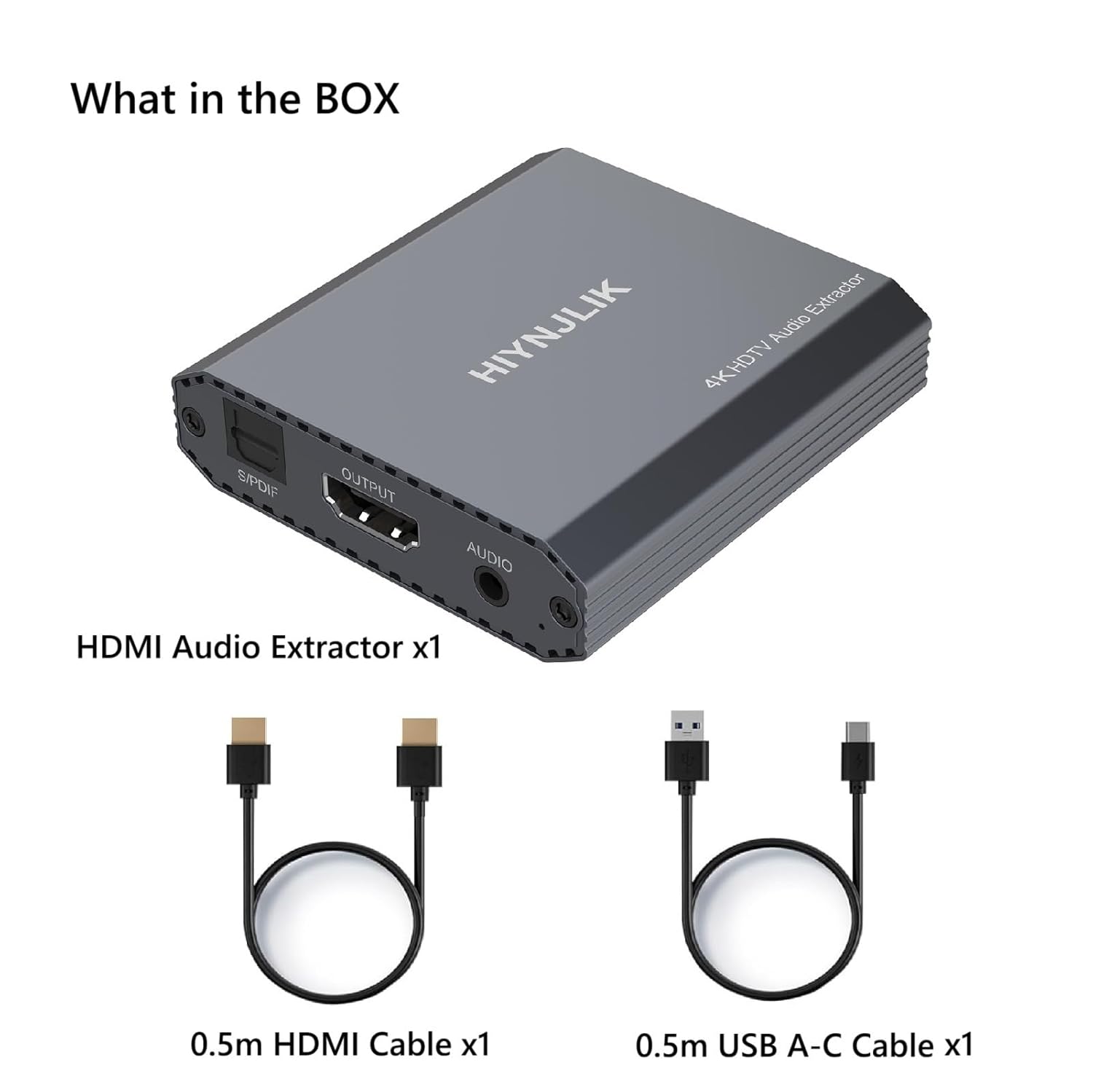 HDMI Аудио сплиттер 4K60 HDMI - Оптический S / PDIF + 3,5 мм AUX Аудио адаптер сплиттер-конвертер, поддерживает HDCP и цифровое аудио DTS 5.1 PCM HDMI Аудио экстрактор, фото 8