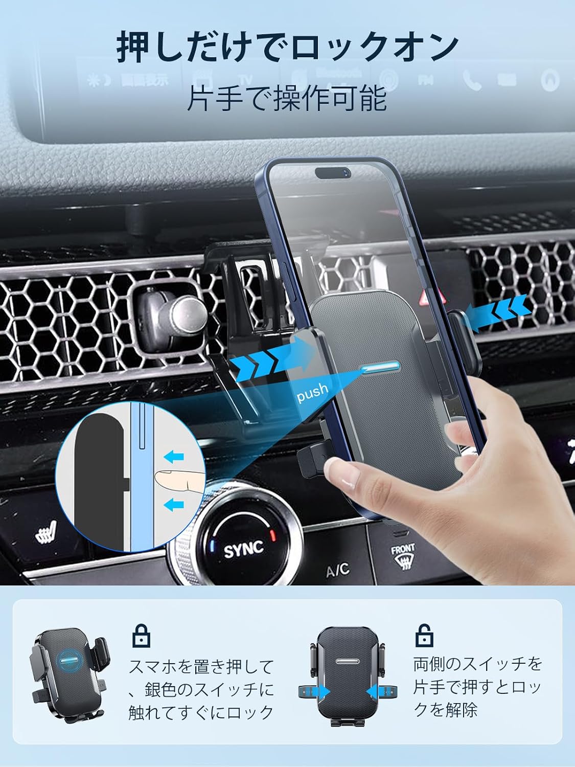【BIXUAN】 Новый держатель для смартфона Honda Civic для Civic 11-го поколения FL (2021.9~), подставка для смартфона FL1 FL4, вращающийся на 360 градусов, фото 4