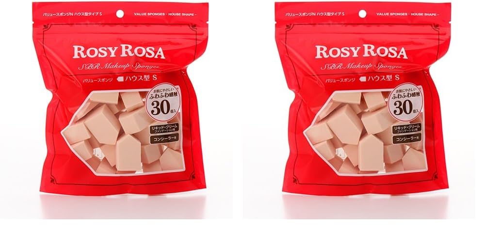 Rosie Rosa Value Sponge N House Type S30P Pink (x2) 30個 (x 2)