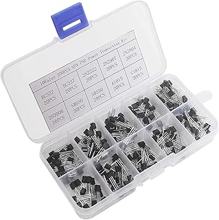 PENGLIN 200個 NPN トランジスタ PNP 3-Pin TO-92 電解コンデンサ 三極管 汎用 パワートランジスタ 10種類 BC337、BC327、2N2222、2N907、2N3904、2N3906、S8050、S8550、A1015、C1815 各20個