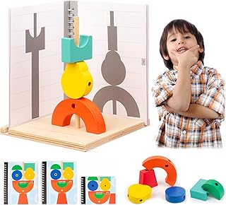JUYEE 知育玩具 5歳6歳 3Dビュー積み木 おもちゃ 男の子 女の子 木のおもちゃ 形状空間認識 誕生日 プレゼント ランキング