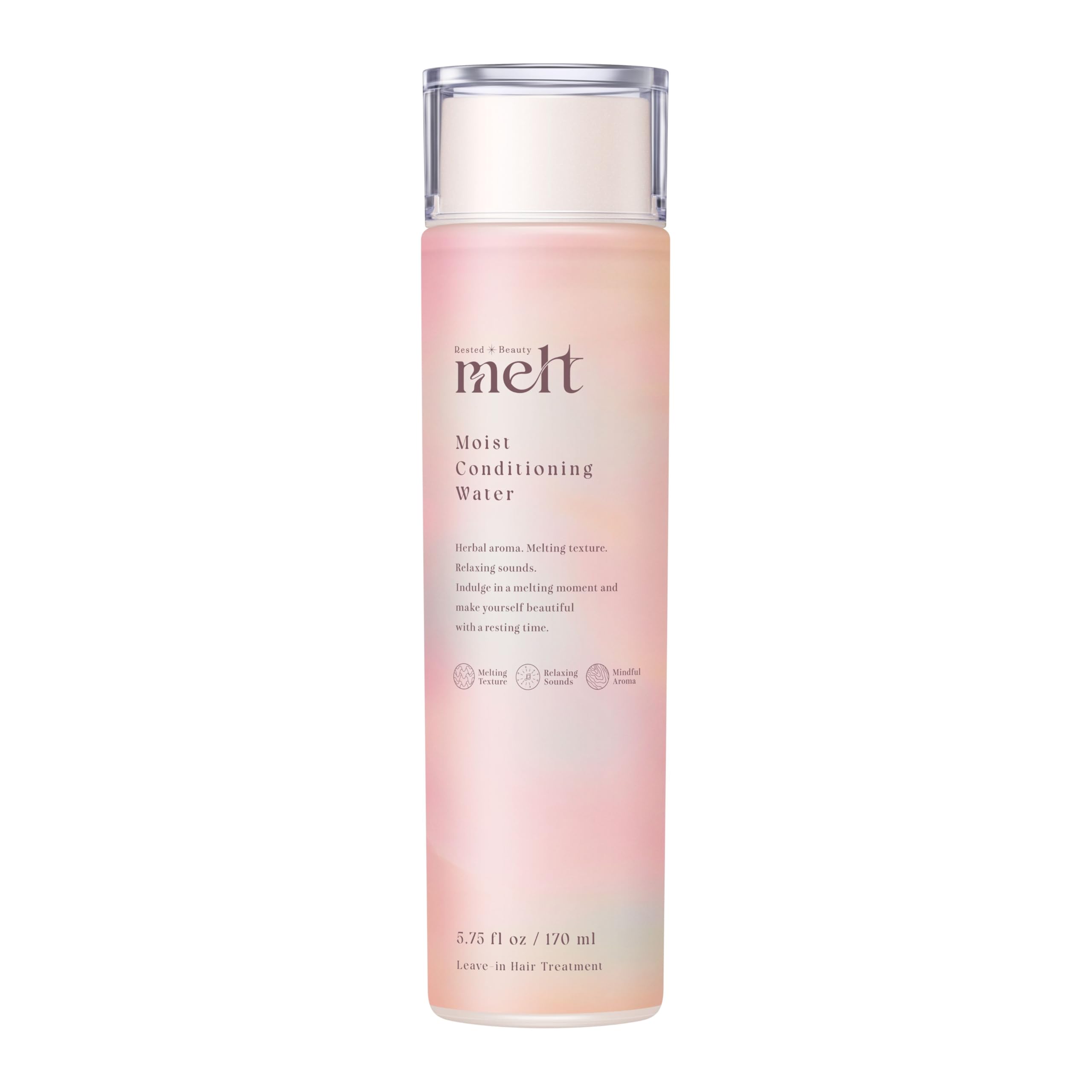 Melt Moist Conditioning Water, Hair Lotion, 6.1 fl oz (170 ml), Resting Beauty, Mind Full Aroma, Geranium & Mug, Hair Mist, Hair Water, Hair Treatment, Before Dryer, Kao Hair Cosmetics MOISTURE LOTION