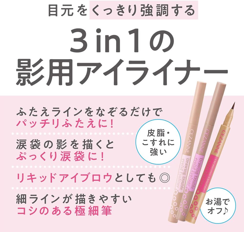 Жидкая подводка для глаз Cézanne Draw Lid Eyeliner 20 оттенков серого, 0,6 мл, подчеркивающая контур глаз, фото 4
