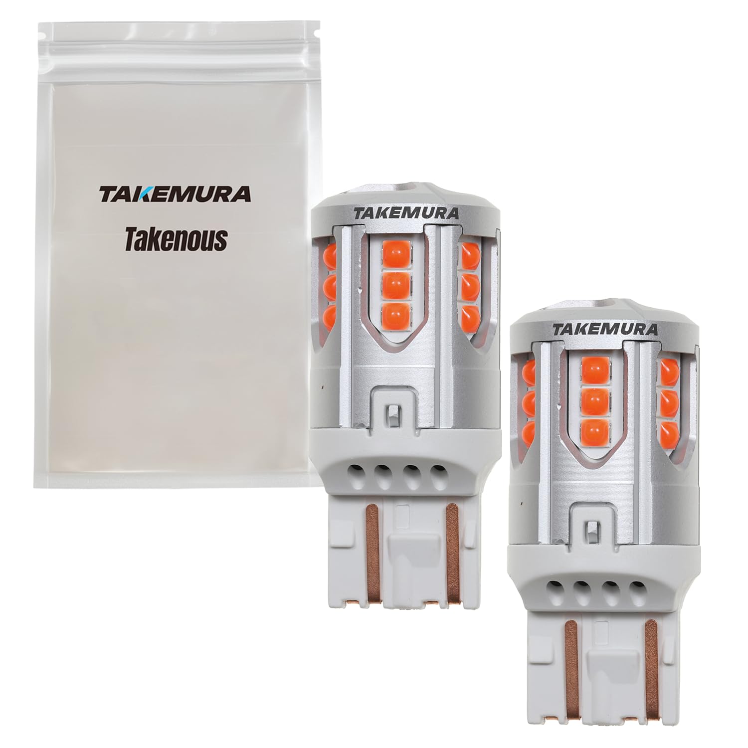 Takenous 竹村商会 T20 LED ダブル クルクルテール レッド 12v 7440(T20ダブル)