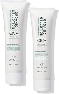 ローション 潤滑ゼリー 日本製 ウルオウラボ CICA リッチモイスト オーガニック ジェルローション100g 2本セット 潤滑剤 潤滑剤ローション 男性 女性 ユニセックス 潤い 保湿 シカ ヒト幹細胞 ツボクサエキス ヒアルロン酸 セラミド ビタミンC フラーレン ティーツリー葉油 チャ葉エキス