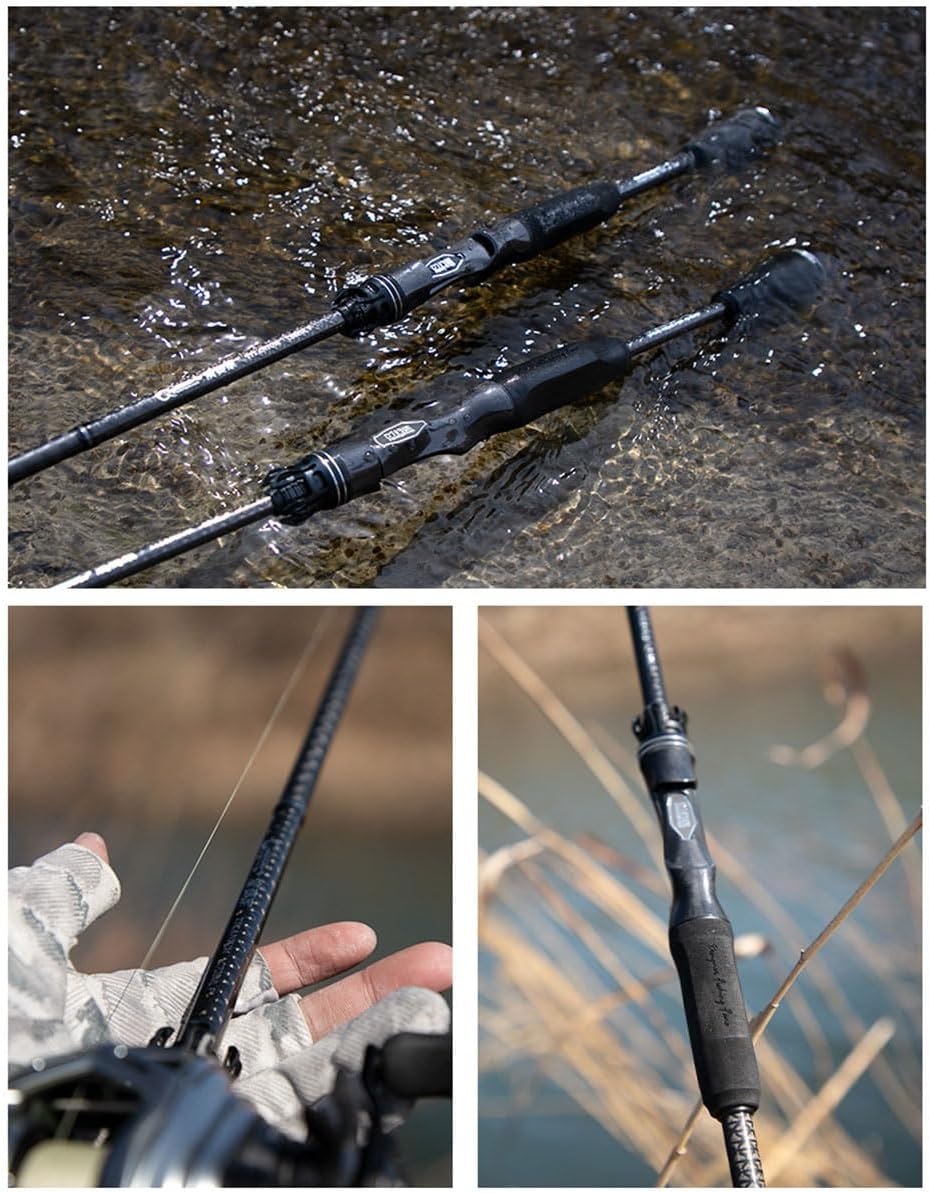 Удилище для морского окуня с ТИТАНОВОЙ рамой SiNRING Carbon общего назначения luer rod ML tone 1,98-2,43 м для морской рыбалки пресноводное углеродное удилище двойного назначения, фото 9