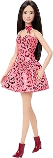 バービー(Barbie) ファッショニスタ レオパードドレス きせかえ人形・ハウス ままごと・ごっこ遊び バービー人形 3歳から ピンク JJN59