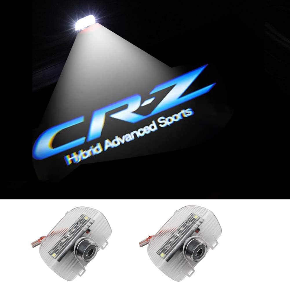 汎用カーテシランプ 、ホンダ Spirior Accord Odyssey CR-Z Elysion カーテシライトウェルカムライト用 投影が鮮明である ledドアランプ 2個セット (02)