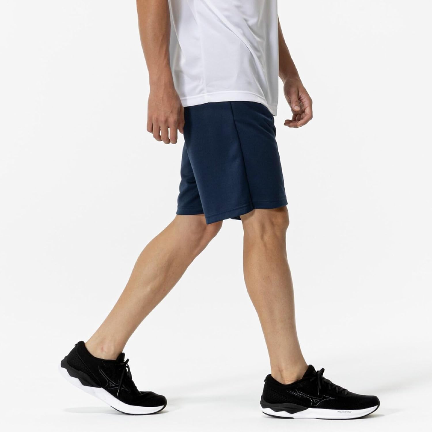 Тренировочная одежда Mizuno 32MDC190, полубрюки Navi Dry Knit, шорты, впитывающие пот, быстросохнущие, защита от УФ-излучения UPF15, актуальная модель (32MDC190), размер X-Large, фото 4