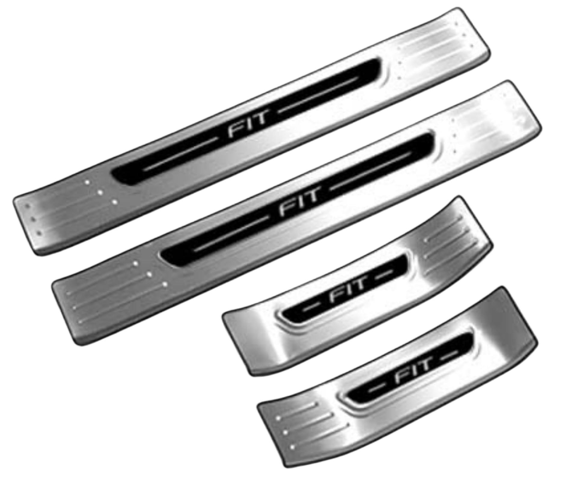 Fit 4 GR Series Scuff Plate Side Step Scuff Protection Sheet Door Sill Plate Inside Interior Panel Accessory Dirt Protection Scratch Protection Exterior Stainless Steel 4P New FIT 4th