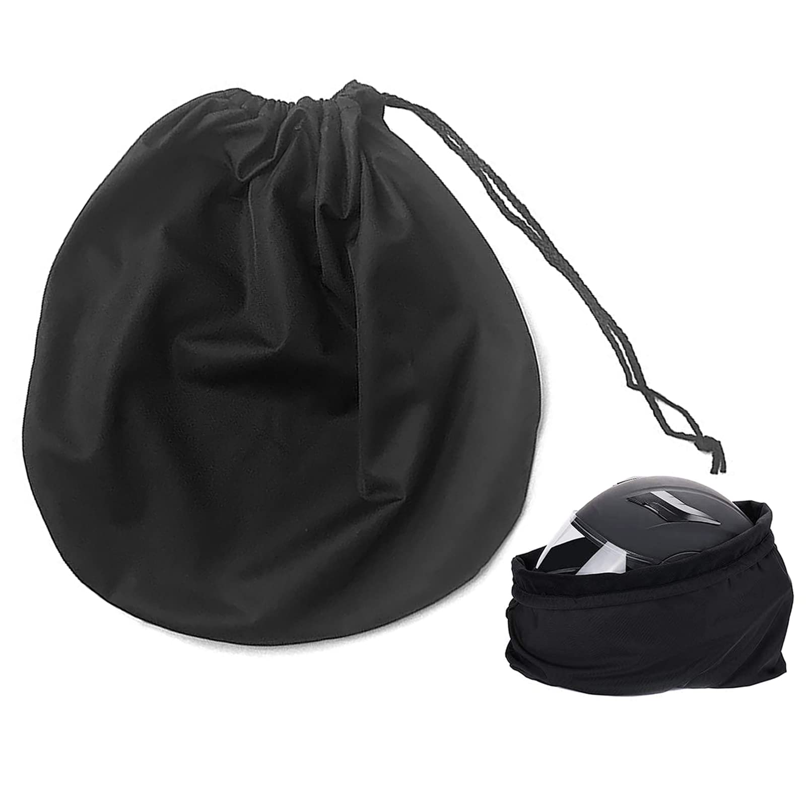 Samcos Helmet Bag Drawstring Type Protective Pouch Black Storage Bag Motorcycle Basketball Helmet Case Soccer Sports Bag 1pcs
