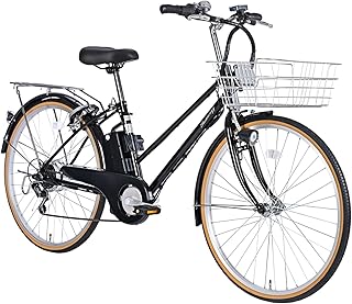 21Technology 電動アシスト自転車 (26インチ) シマノ製外装6段変速 自転車 電動アシスト シティサイクル 型式認定 リチウムイオンバッテリー DACT266