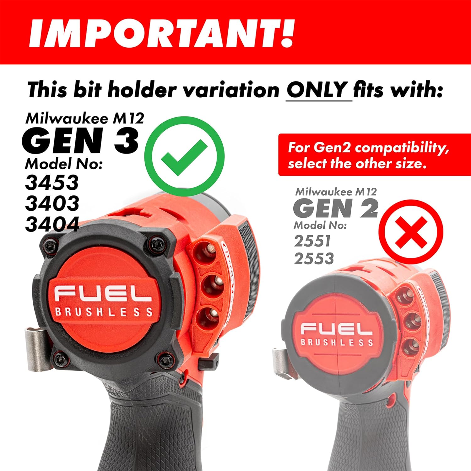 Магнитный держатель бит Simon Tools для ударной отвертки и дрели Milwaukee M12 Fuel Surge - Вмещает 6 бит, фото 2