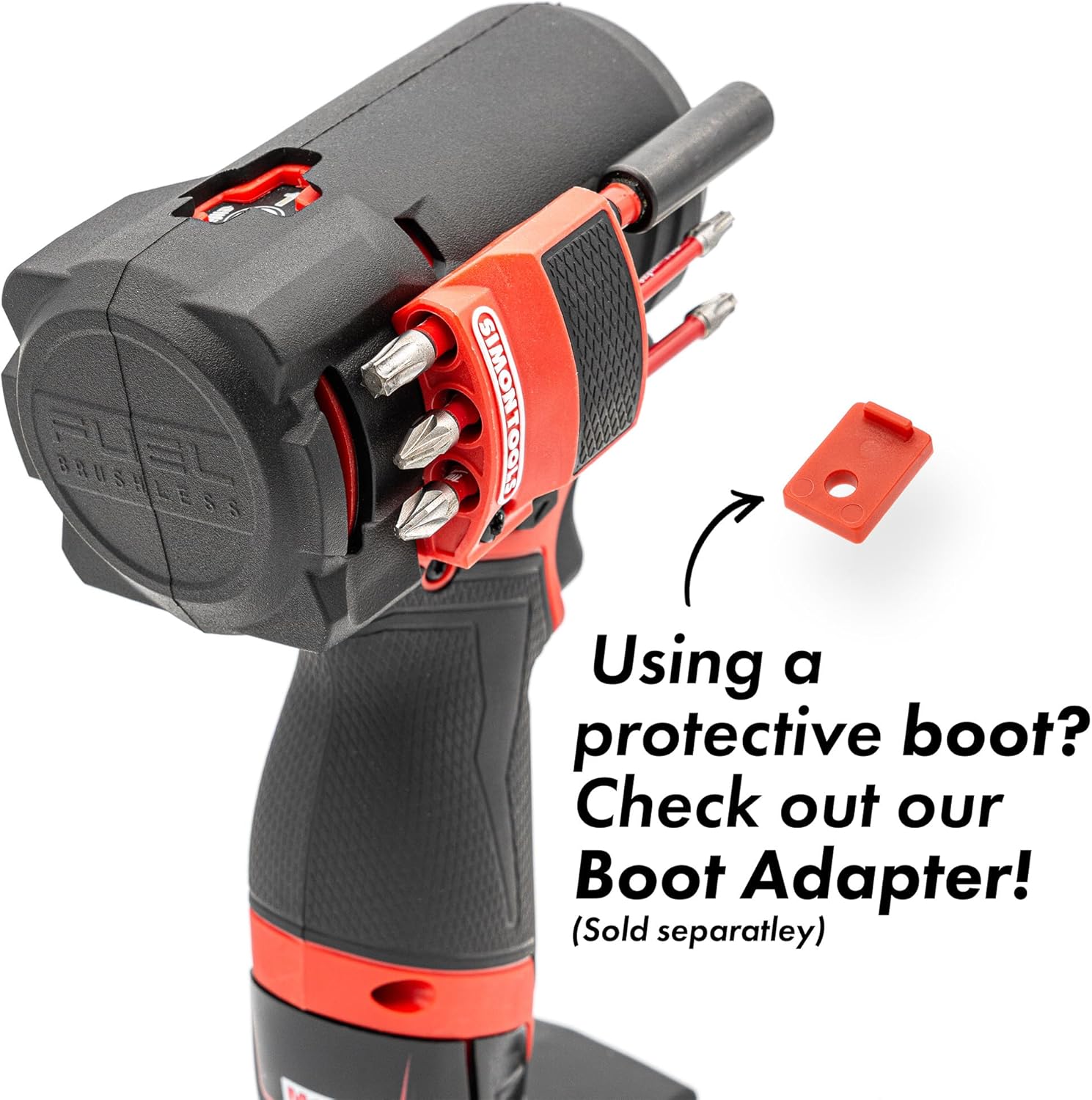 Магнитный держатель бит Simon Tools для ударной отвертки и дрели Milwaukee M12 Fuel Surge - Вмещает 6 бит, фото 8