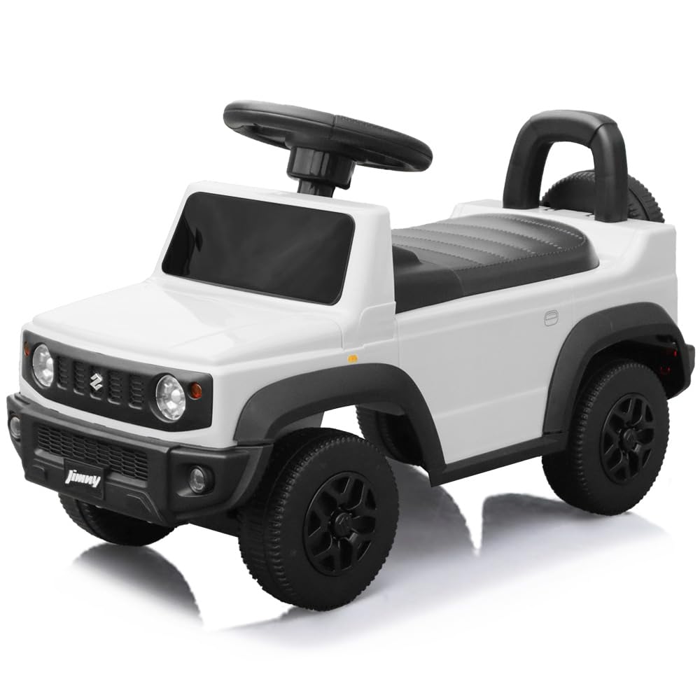 (Official) THREE STONE Ride-on Toy, Suzuki, Jimney Sierra, ST Mark, Jimny Sierra Ride-on Toy, For Kids, Anti-Fall Stopper (Pure White Pearl)