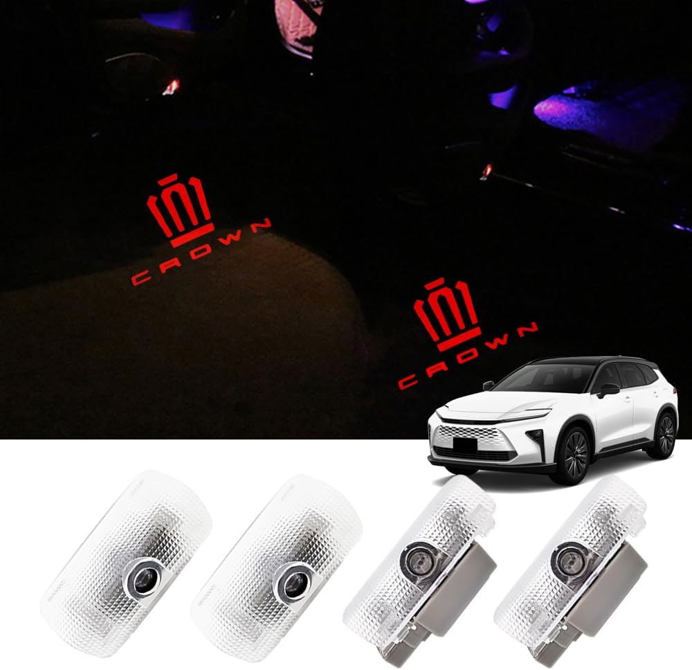 Сигнальная лампа Toyota Crown Estate 2025 года выпуска, Сигнальная лампа для дверей, Crown Estate с набором из 4 инструментов - Передняя и задняя двери - Красный, фото 4