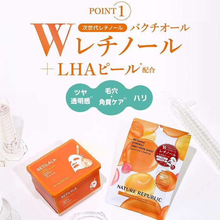 Описание Ежедневная тканевая маска от бренда NATURE REPUBLIC с ретиналом и ретинолом., фото 5