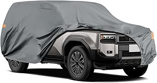 車カバー トヨタ ランドクルーザー 2007-2024 加厚 ボディカバー 裏起毛 黄砂対策 防水防塵防輻射紫外線 弾力な防風ロープ付き 四季対応（Land Cruiser H19-R6/Land Cruiser Prado H21-R6）
