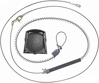 20CMくくりわな狩猟用品踏み板付テンレス押しばね1100mm塩ビパイプイノシシわな鹿わな (1セッ入)