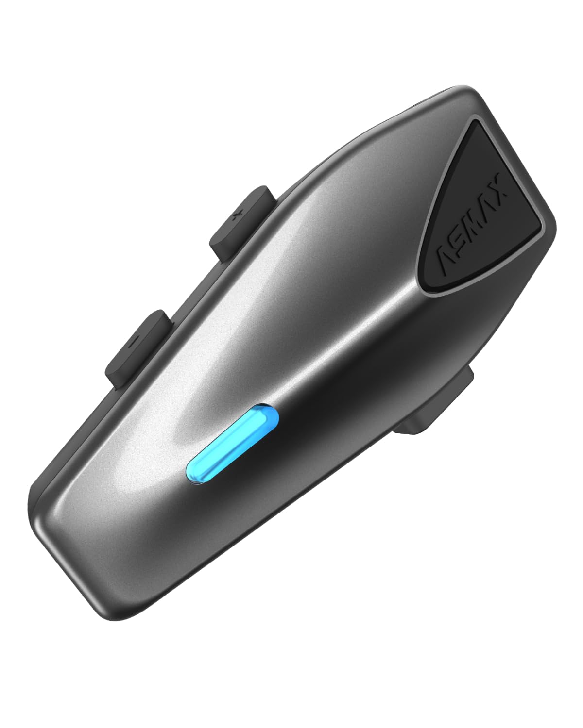 ASMAX Bike Intercom S1 Motorcycle Intercom for 8 People Simultaneous Mesh Communication Compatible with Music and Calls Fully Charges in 60 Minutes Dual Chip Helmet Intercom FM Radio Japanese Voice 1台セット gray (dark gray)