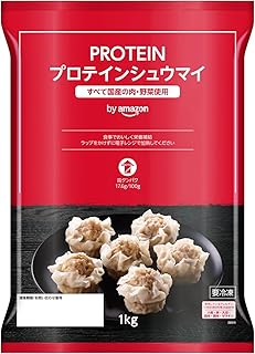 [冷凍] by Amazon 味の素 PROTEIN プロテインシュウマイ 1kg 高タンパク 17.6g/100g プロテイン 冷凍食品 シュウマイ 焼売 大容量