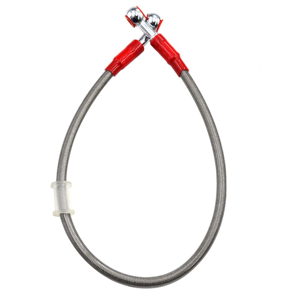 AHL Brake Hose Clutch Oil Hose Mesh Hose 100CM Hydraulic (Silver) 100CM Silver