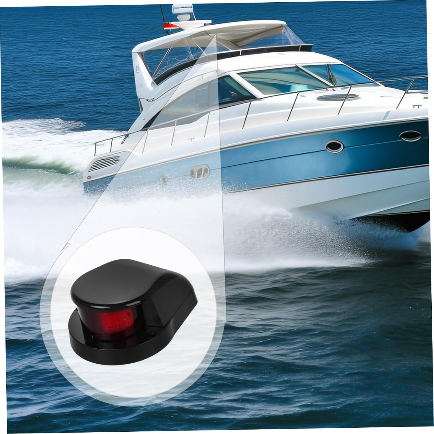 Phantasmia LED Boat Navigation Light Красно–зеленый - Водонепроницаемая конструкция, защищенная от атмосферных воздействий, Ночная парусная яхта, Понтонный каяк, фото 4