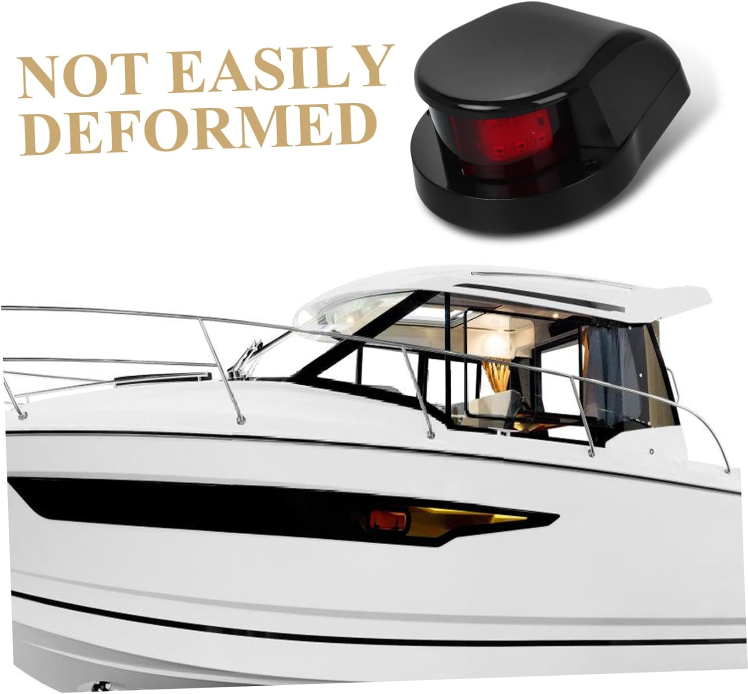 Phantasmia LED Boat Navigation Light Красно–зеленый - Водонепроницаемая конструкция, защищенная от атмосферных воздействий, Ночная парусная яхта, Понтонный каяк, фото 6