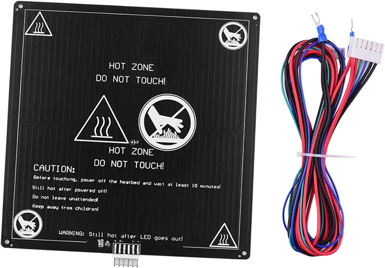 Алюминиевая нагревательная панель Anet A8 A6 12V Hot Bed 220 * 220 * 3 мм для деталей 3D-принтера, комплект стабильной нагревательной платформы, улучшенная печать, идеально подходит для любителей DIY, фото 2