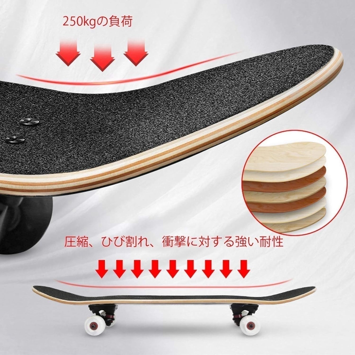 Skateboard Скейтборд, 31" x 7,5", Полный комплект, Подшипники, Плиссированный, Одноцветный, Милый, Модный, Для начинающих, Для детей, Взрослых, Молодежи, Детский, На день рождения, Подарок, Длинный скейтборд, Дека, Мини, Профессиональный, фото 4