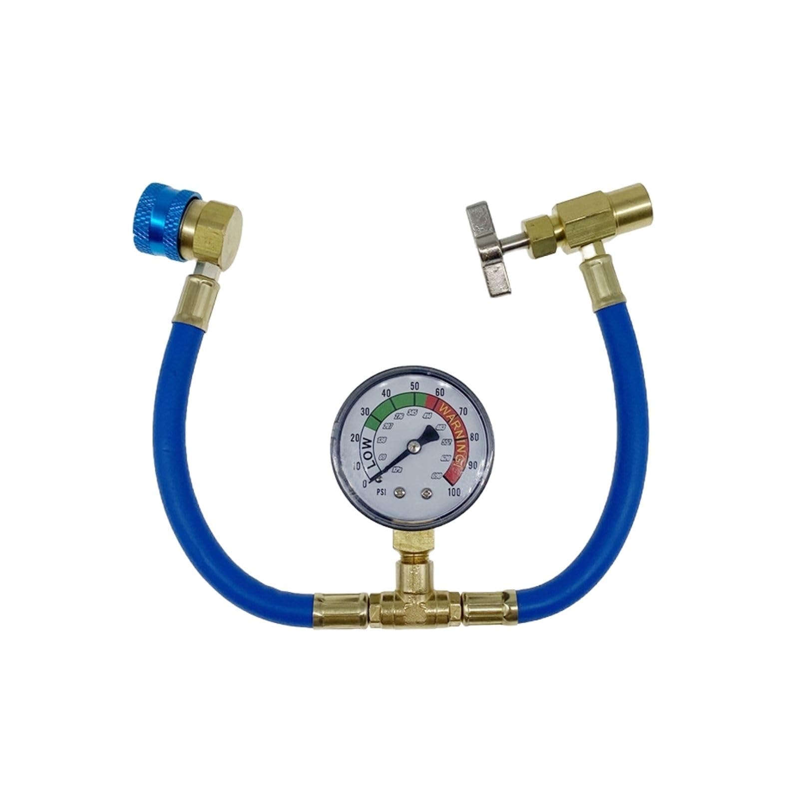 YIYI R-1234YF Car Air Conditioner, Compatible with Japanese Cars, Refrigerant Fill Hose with Meter, Made in Japan, HFO-1234yf Refrigerant Gas Set for Car Air Conditioners, DIY Gas Charge, Select Number of Gas Cans (Single Gas Charge Hose)