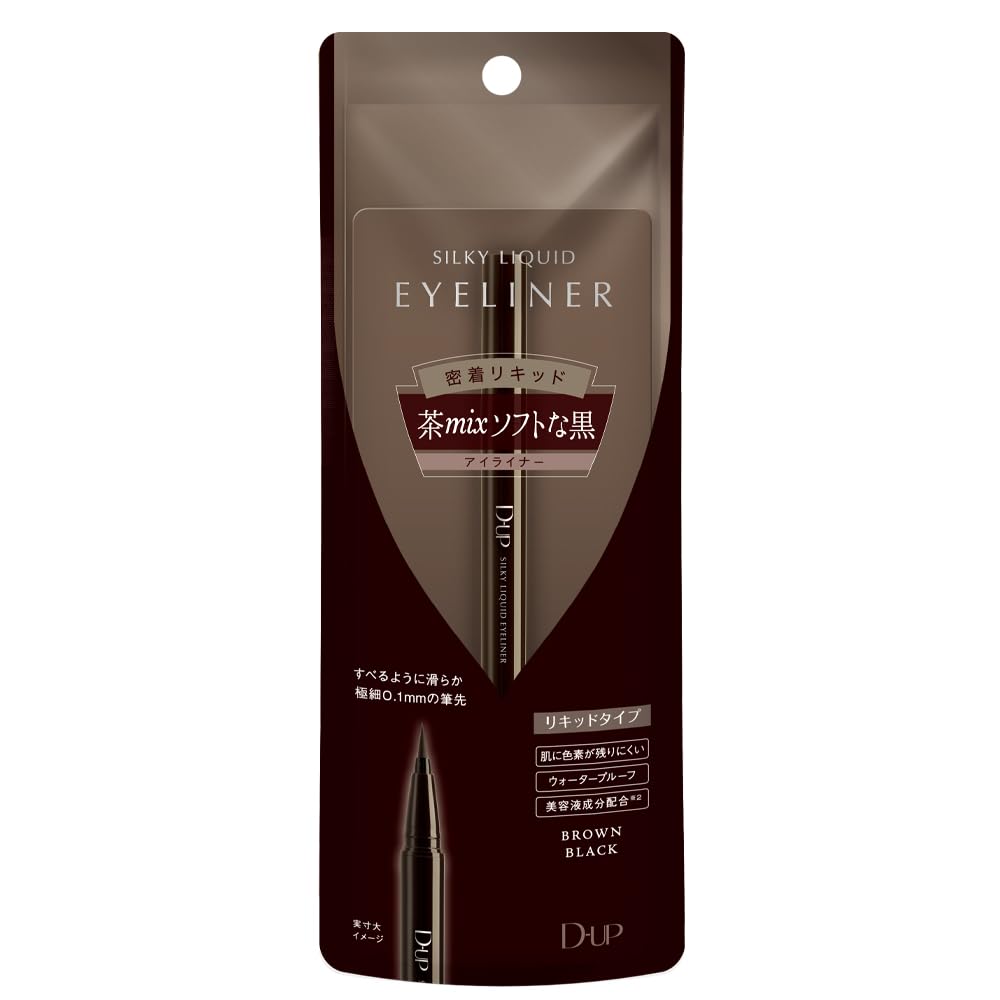 D-UP Silky Liquid Eyeliner BRBK brown black