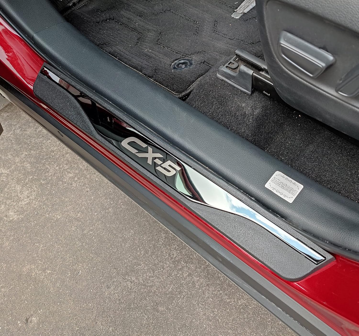 Защитные накладки на пороги дверей для Mazda CX-5 (CX5) 2013–2025, 4 шт., из нержавеющей стали и ABS-пластика, фото 2
