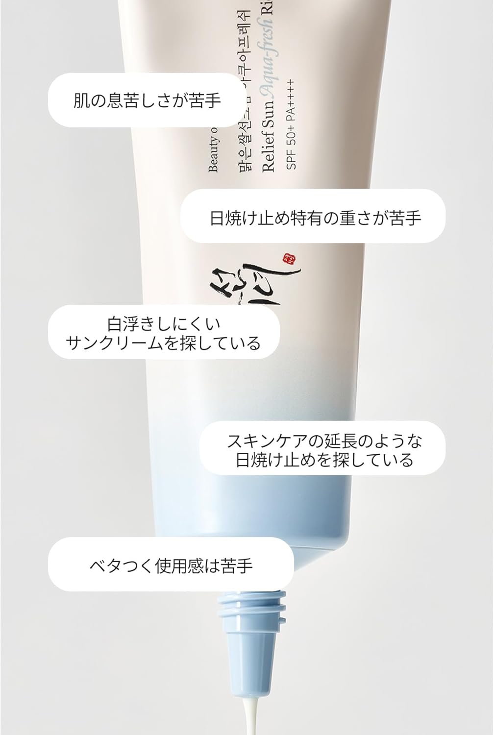 [BOJ] Крем для загара Relief Sun : Рис + пробиотики [Beauty of Joseon] [ Солнцезащитный крем 50 мл с SPF50+ PA++++ ( [ [ [ [ [ [ [ [ [), фото 4