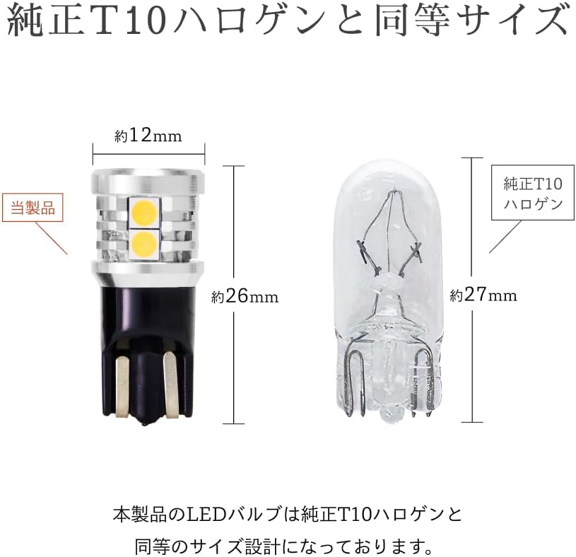 Комплект из 2 предметов HIDYA T10 LED 540lm Explosion light, 9 единиц, белый 6500k, Номер позиции, лампа для освещения комнаты, лампа для занавесок, лампа для багажника, светодиодный шаровой клин, светодиодный шаровой клин для клапана, номерной знак, ширина легкового автомобиля, фото 4