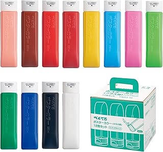 ぺんてる 絵の具 ポスターカラー(クラス用)12色セット [1箱] YNG3-12