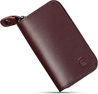 [Modiko] キーケース メンズ スマートキー対応 日本製 本革 ファスナー キーケース 車 コンパクト key case カラビナ プレゼント