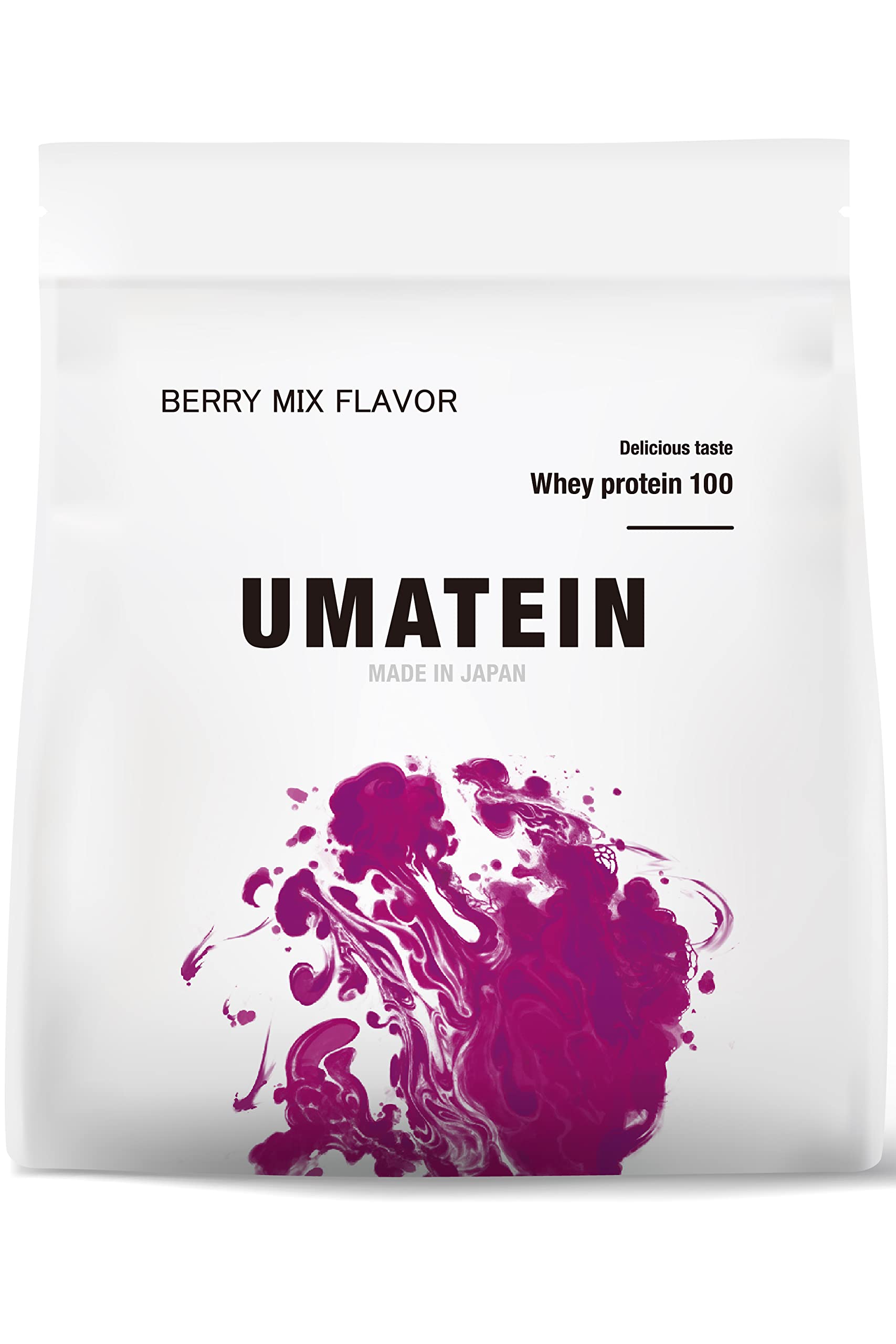 UMATEIN Whey Protein Berry Mix Flavor, 2.2 lbs (1 kg), Made in Japan, Contains 11 Types of Vitamins Berry Mix 1 kg (x 1)
