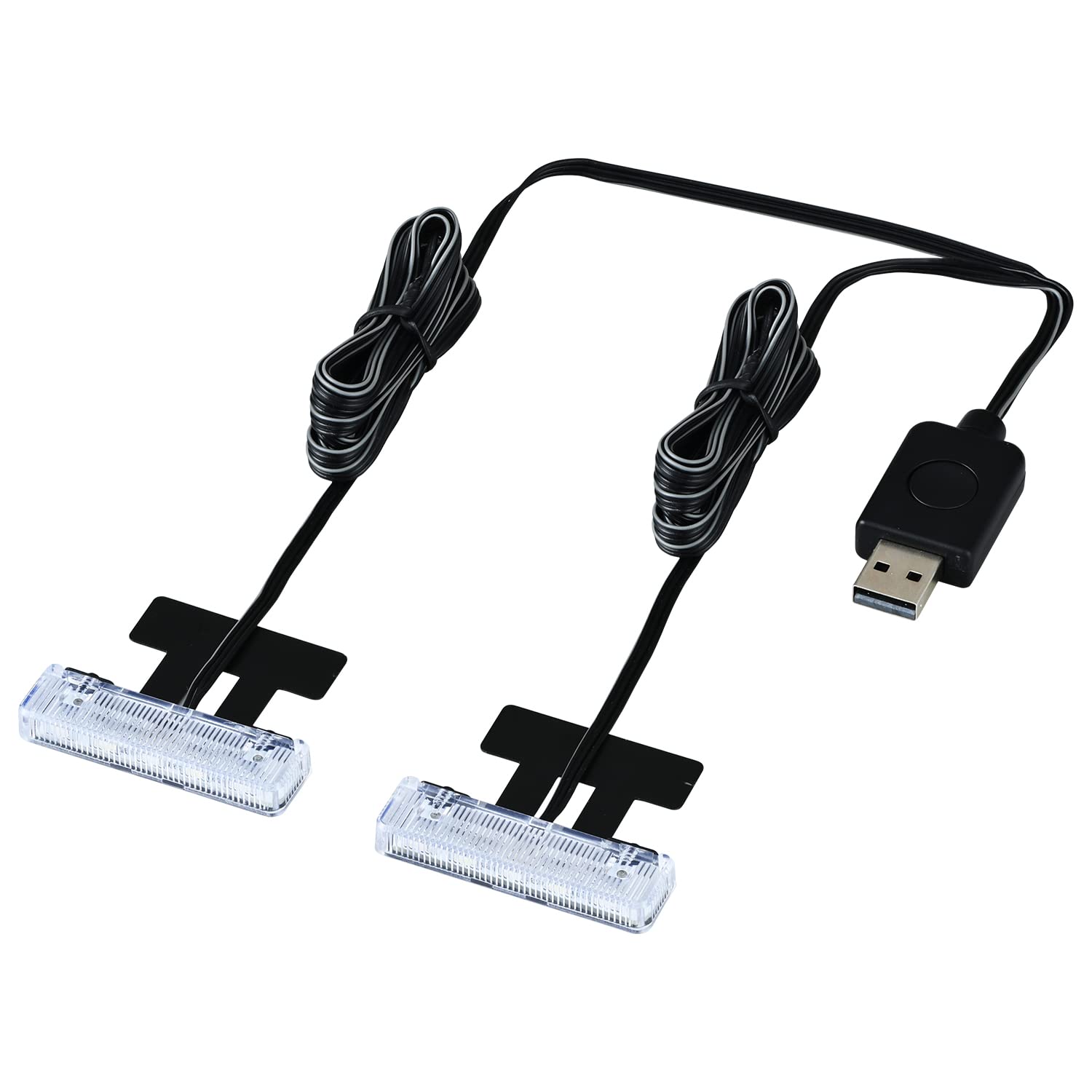 SEIWA Car Interior LED Floor Light USB 2-in-1 Blue/White Switchable Illumination USB Power F338 High Brightness LED Used